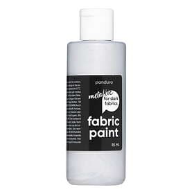 Fabric Paint 85ml – silvermetallic, täckande textilfärg för mörkt tyg