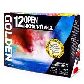 Golden Artist Acrylics OPEN Slow Drying Acrylics Mixing Set #925