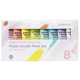 Panduro Akrylfärg Kids 8x30ml pastell
