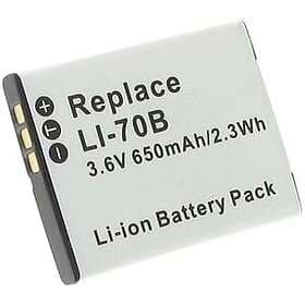 Batteriexperten Kompatibelt med Olympus VG-110, 3.6V (3.7V), 650 mAh