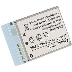 Batteriexperten Kompatibelt med Canon PowerShot SX30 IS, 7.2V (7.4V), 1050 mAh