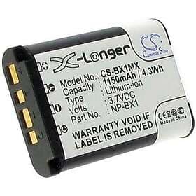 Batteriexperten Kompatibelt med Sony Cyber-Shot DSC-RX100M3, 3.6V (3.7V), 1150 mAh