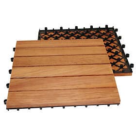 Trall Teak Deltaplattan A Vänster 30x30cm 11st/förp