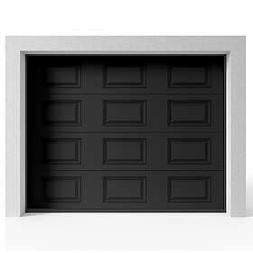 Skånska Byggvaror Garageport Takskjutport Modern Spegel Svart, 2500x2125 605029