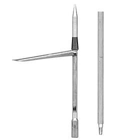 Sigalsub Tahitian Spearshaft Single Barb For Cyrano With Cone 6,75 Mm Silver 125 cm / For Cyrano 1100