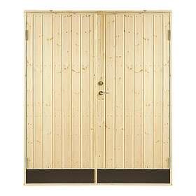 Jabo Dubbeldörr 10° Rak 15,3x19 rak panel inkl 2st dörrspärrar 25512