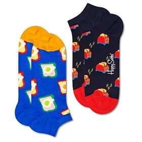 Happy Socks Toast Low Sock 2-pack