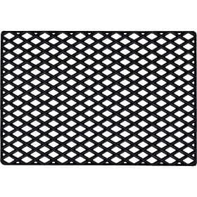 Dixie Black Grid Dörrmatta, 45x75 cm Svart Gummi