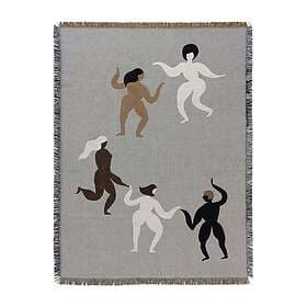 Ferm Living Free tapestry pläd 120x170 cm Grey