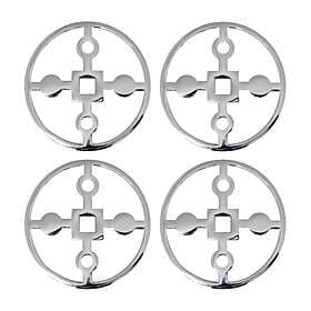 Hilke Collection Anima Gemella glasunderlägg 4-pack Förnicklad mässing