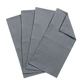 Scandi Living Clean linneservetter 45x45 cm 4-pack smokey blue
