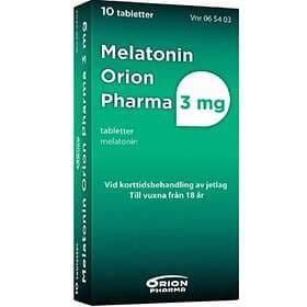 Orion Pharma Melatonin 3mg 10 Tabletter