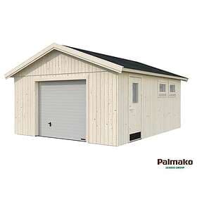 Palmako Garage Andre 24,6m² (inv. 21,5m²) med takskjutport 448x548cm