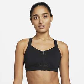 Nike Vadderad sport-BH Alpha med mycket stöd och dragkedja fram DD0436-010