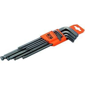 Bahco Insexnyckelsats Med Kula 1,5-10mm 9st Svartoxiderad BE-9770