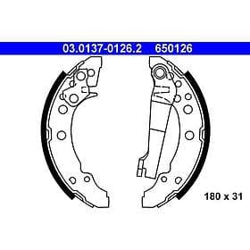ATE Bromsbackar. sats 03.0137-0126.2