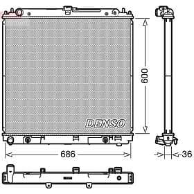 Denso Kylare, motorkylning DRM46042