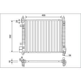 Valeo Kylare, motorkylning 701169