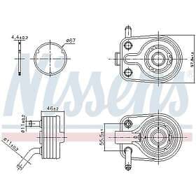 Nissens Oljekylare, motor 91447