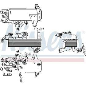 Nissens Oljekylare, automatisk transmission 91480