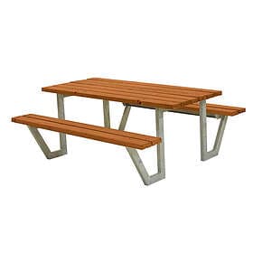 Plus Trädgårdsmöbel Grupp Wega Bord-/Bänkset 1770x1610x730/450 Tryckimpregnerad Måla 187710-17
