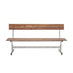 Venture Design Bänk Lie Silver / Teak 9354-401