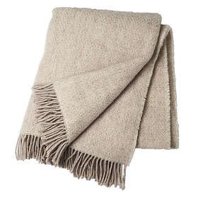 Scandi Living Sandstone ullpläd 130x180 cm Beige