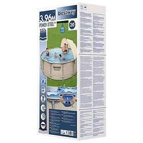 Bestway Poolset Power Steel med tak 396x107 cm