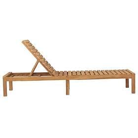 vidaXL Solsäng massiv teak