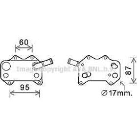 AVA Oljekylare, motor QUALITY COOLING VN3329