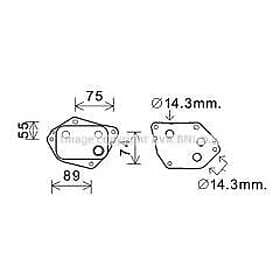 AVA Oljekylare, motor QUALITY COOLING HY3288