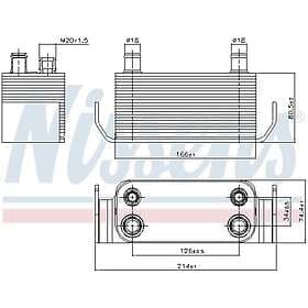 Nissens Oljekylare, motor 90788