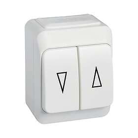 Schneider Electric Vipptryckknapp Aqua Stark jalusibrytare vit