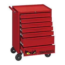 Teng Tools Verktygsvagn TCMM277EV med 7 lådor och 277 verktyg, röd