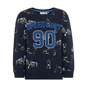 name it Sweatshirt Nmmerton mörk safir