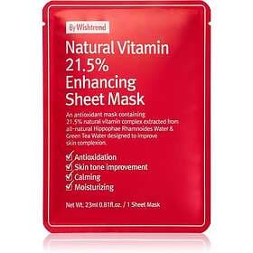 By Wishtrend Natural Vitamin Strengthening Sheet Mask 23ml