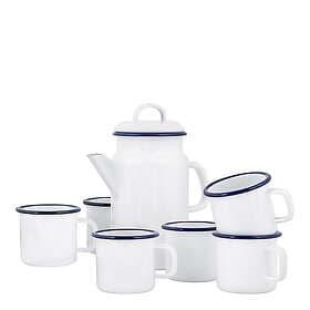 Set Kockums Tekanna 2l/Mugg 37 cl 6-pack Vit