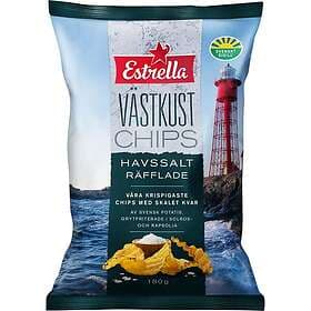 Estrella Västkustchips Havssalt Räfflade 180g