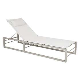 Vevi vilsäng fällbar khaki/offwhite textilene