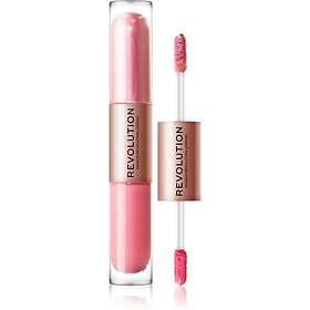 Makeup Revolution Double Up Flytande ögonskugga 2-i-1 Skugga Blissful Pink 2x2,2ml female