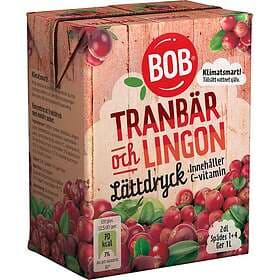 BOB Lättdryck Tranbär & Lingon 2dl