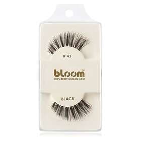 Bloom Natural Fästbara ögonfransar av människohår No. 43 (Black) 1 cm female