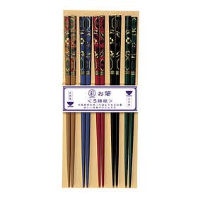 Kawai Ätpinnar Susutake-Komon 5-pack Japansk Dekor