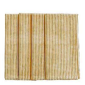 Chamois Stripe Randig Servett 4-pack 50x50 cm Lejongul