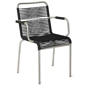 Fiam Mya Spaghetti Karmstol, Svart Aluminium