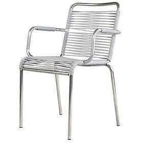 Fiam Mya Spaghetti Karmstol, Grå Aluminium