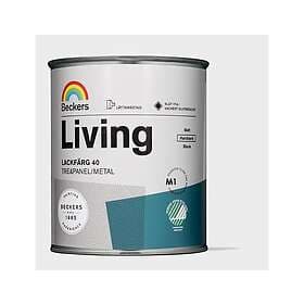 Beckers Living Lackfärg Halvblank, Vit, 0,75l