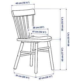 IKEA NORRÅKER / NORRARYD Bord och 4 stolar 125x74 cm
