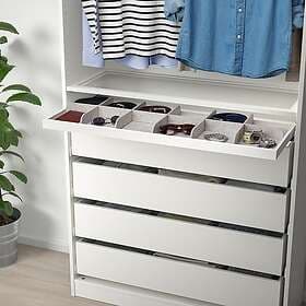 IKEA KOMPLEMENT Utdragbart hyllplan med avdelare 100x35 cm