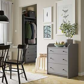 IKEA HAUGA Byrå med 3 lådor 70x84 cm